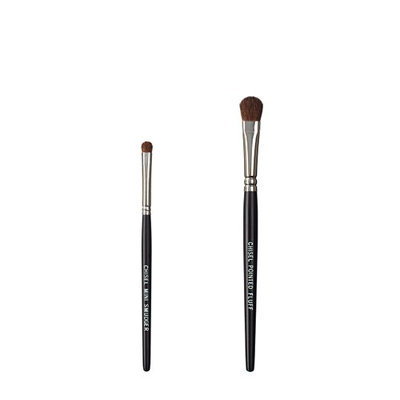 VEGAN LOVE The Chisel Collection Make Up Brush Set (Chisel Mini Smudger Chisel Pointed Fluff)