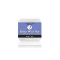 Dashing Diva French Wrap Plus Thin Nail Strips White