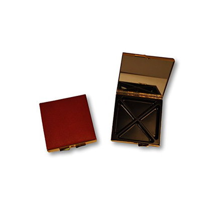 Budd Leather Company Leather Covered 4 Section Square Pill Box