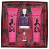 Halloween By Jesus Del Pozo For Women. Gift Set 4 Pcs ( Eau De Toilette Spray 3.3 Oz + Fruit Lotion 5.0 Oz + Bubbles Shower Gel 5.0 Oz+ Miniature 4.5 Ml)