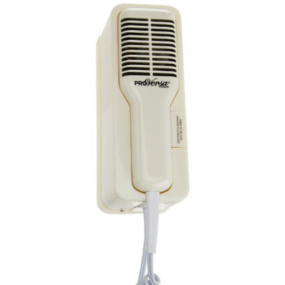 Jerdon JWM4CD Hard-Wired Wall Mount Hair Dryer with 2-Speed and Heat Settings
