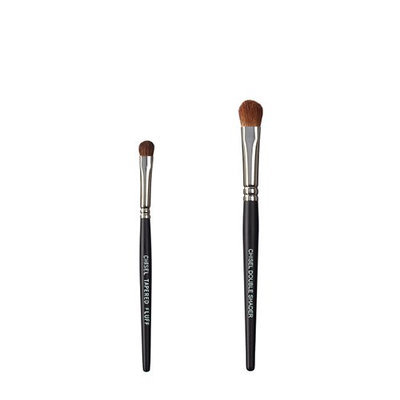 VEGAN LOVE The Chisel Collection Make Up Brush Set (Chisel Tapered Fluff Chisel Double Shader)