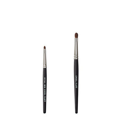 VEGAN LOVE The Chisel Collection Make Up Brush Set (Chisel Detail Mini Fluff Chisel Fluff)