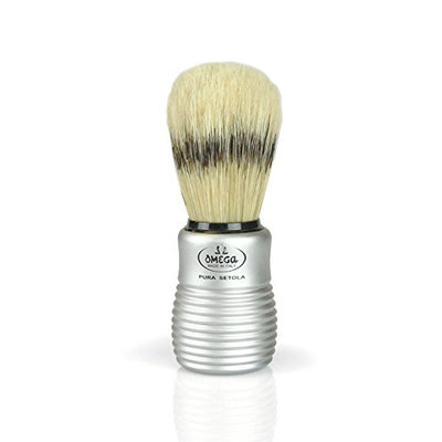 Pre de Provence Men's Boar Bristle Shave Brush with Aluminum Handle for Quickl Lather