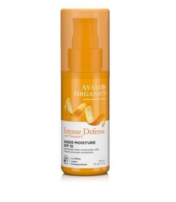 Avalon Organics Intense Defense With Vitamin C Sheer Moisture Spf 10