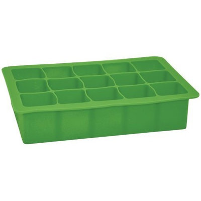 i Play - Green Sprouts Silicone Baby Food Freezer Tray 15 x 1 oz. Cubes Green