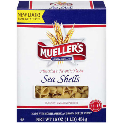 Mueller's Sea Shells Enriched Macaroni Product Pasta, 16 oz