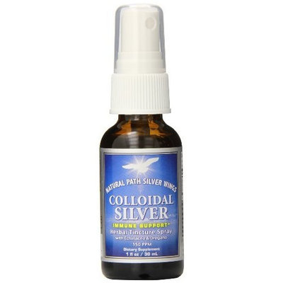 Natural Path Silver Wings Colloidal Silver Herbal Tincture Spray, 1 Fluid Ounce