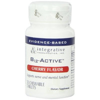 Integrative Therapeutic's Integrative Therapeutics, Inc. B12-Active, Cherry Flavor, 30 Chewable Tablets