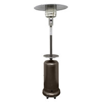 RTA International Garden Sun Tall Propane Patio Heater with Table - Hammered Bronze