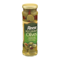 Reese Hot Deviled Olives Stuffed With Chili Peppers