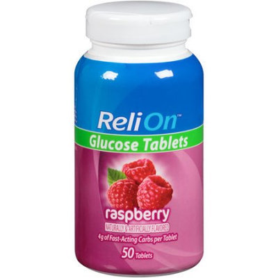 Wal-mart Store, Inc. ReliOn(tm) Raspberry Glucose Tablets, 50 count