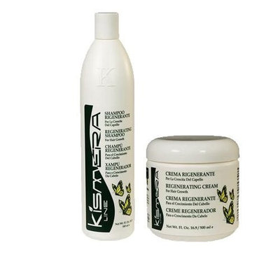 KUZ Kismera Hair Growth Shampoo 500ml + Cream 500ml Combe Set