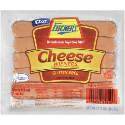WILLIAM FISCHER PREMIUM DELI Fischer's Cheese Wieners, 10 count, 12 oz