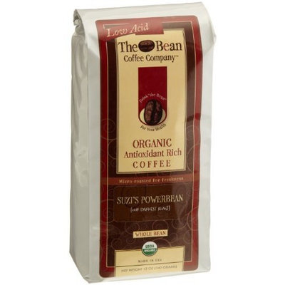 The Bean Coffee Company Suzi's Power Bean, Organic Whole Bean, 12-Ounce Bags (Pack of 2)
