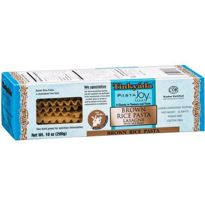 Generic Tinkyada Brown Rice Lasagne Pasta with Rice Bran, 10 oz, (Pack of 3)