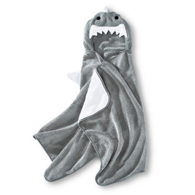 Circo Shark Hooded Towel - Skyline Gray