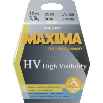 Maxima Manufacturing Company Maxima One Shot Spool Hi Vis Yellow Line 220 yds.
