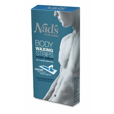 Nads Nad's Hair Removal Strips for Men, Cooling Peppermint, 24 strips (Pack of 2)