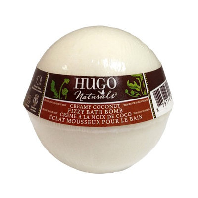 Creamy Coconut Fizzy Bath Bomb Hugo Naturals 6 oz Soap