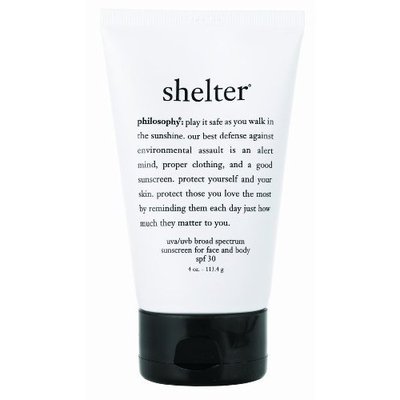 Philosophy Shelter Sun Protection, SPF 30, Untinted, 4 Ounce
