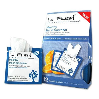 La Fresh Eco Beauty Healthy Hand Sanitizer Wipes, 12 Count