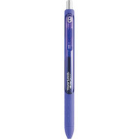 Paper-mate Paper Mate(R) InkJoy(TM) Retractable Gel Pens, Medium Point, 0.7mm, Black Barrels, Purple Ink, Pack Of 3