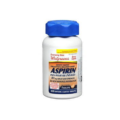Walgreens Aspirin Adult Low Strength Safety Coated Tablets 81 mg