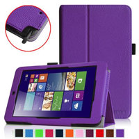 Fintie Folio Leather Case Cover for ASUS VivoTab Note 8 M80TA Tablet (Windows 8.1), Violet