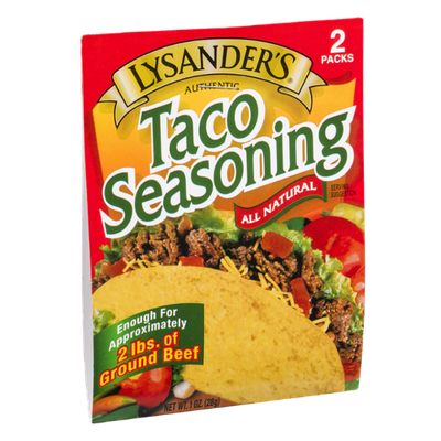 Lysander's Taco Seasoning - 2 CT