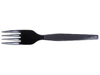 Dixie Medium Heavyweight Black Fork, 100/bx
