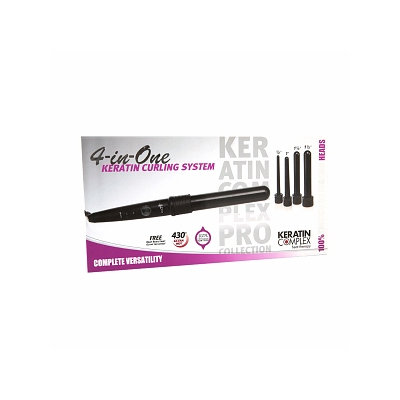 Keratin Complex by Coppola 4-In-1 Keratin Curling System - Black