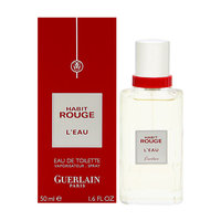 Habit Rouge L'eau by Guerlain for Men 1.6 oz EDT Spray