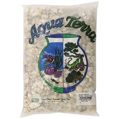 Aqua Terra Natural River Pebbles for Aquarium, 5-Pound