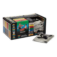 Cando Low Powder Exercise Band 40 Piece Dispenser Set -