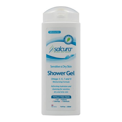 Salcura Natural Skin Therapy - Omega Rich Shower Gel for Sensitive & Dry Skin - 7.6 oz.