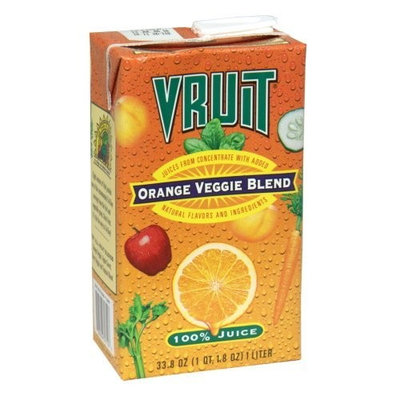 Vruit Orange Veggie Pure Juice, 32-Ounce (Pack of 12)
