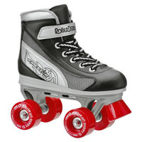 Roller Derby Boy's Firestar Quad Skate - Black/ Silver/ Red - Size 3