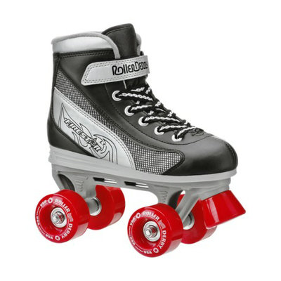 Roller Derby Boy's Firestar Quad Skate - Black/ Silver/ Red - Size 3