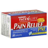 Harmon Face Values 50-Count Extra-Strength Pain Relief PM Caplets