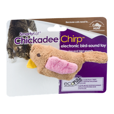 SmartyKat Chickadee Chirp Electronic Bird-Sound Toy