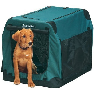Remington Soft-Sided Collapsible Kennel, Green
