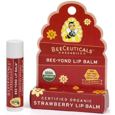 Beeceuticals Organics Bee-Yond Lip Balm Strawberry 0.15 Ounces