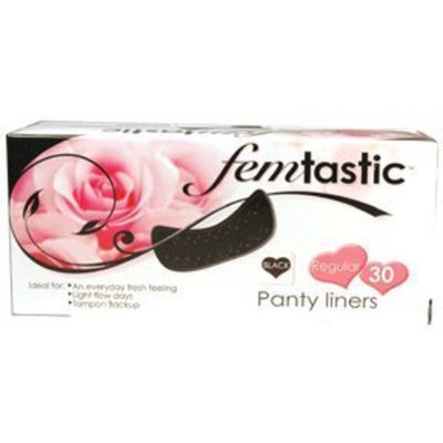 Sleek Sensation FEMTASTIC PANTYLINER REGLR BLK Size: 16X30 Health and Beauty