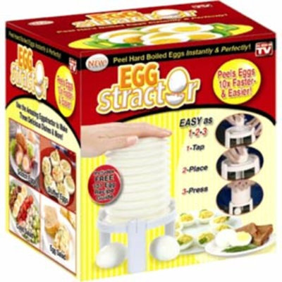 As Seen On TV - Egg Stractor - Peel Hard Boiled Eggs