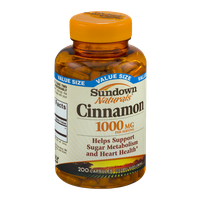 Sundown Naturals Dietary Supplement Cinnamon 1000mg - 200 CT