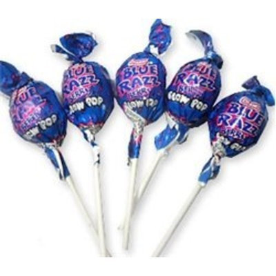 Charms Blue Razzberry Blow Pops Lollipops Quantity: 48