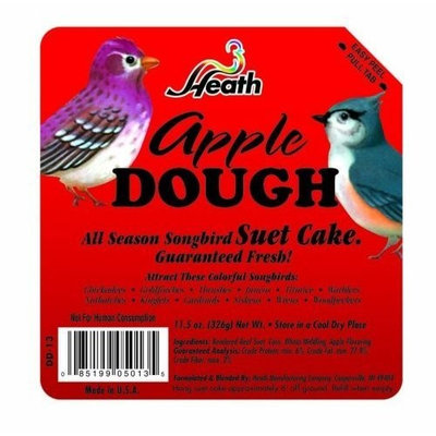 Heath Outdoor Products DD-13 Apple Dough Suet Cake, Case of 12