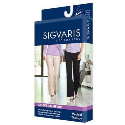 Sigvaris 860 Select Comfort Series 20-30 mmHg Women's Closed Toe Maternity Pantyhose - 862M Size: S1, Color: Crispa 66