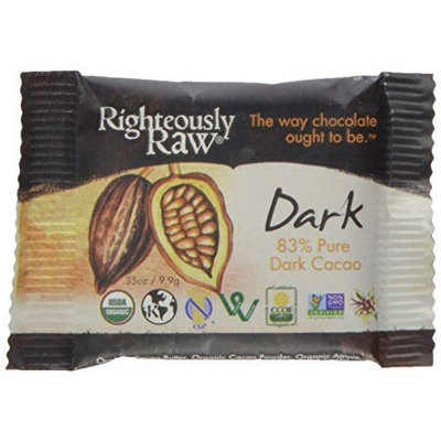 Amazon Recycled RIGHTEOUSLY RAW ORGANIC CHOCOLATE PURE DARK BITE SIZE, 16 -0.35 OUNCE